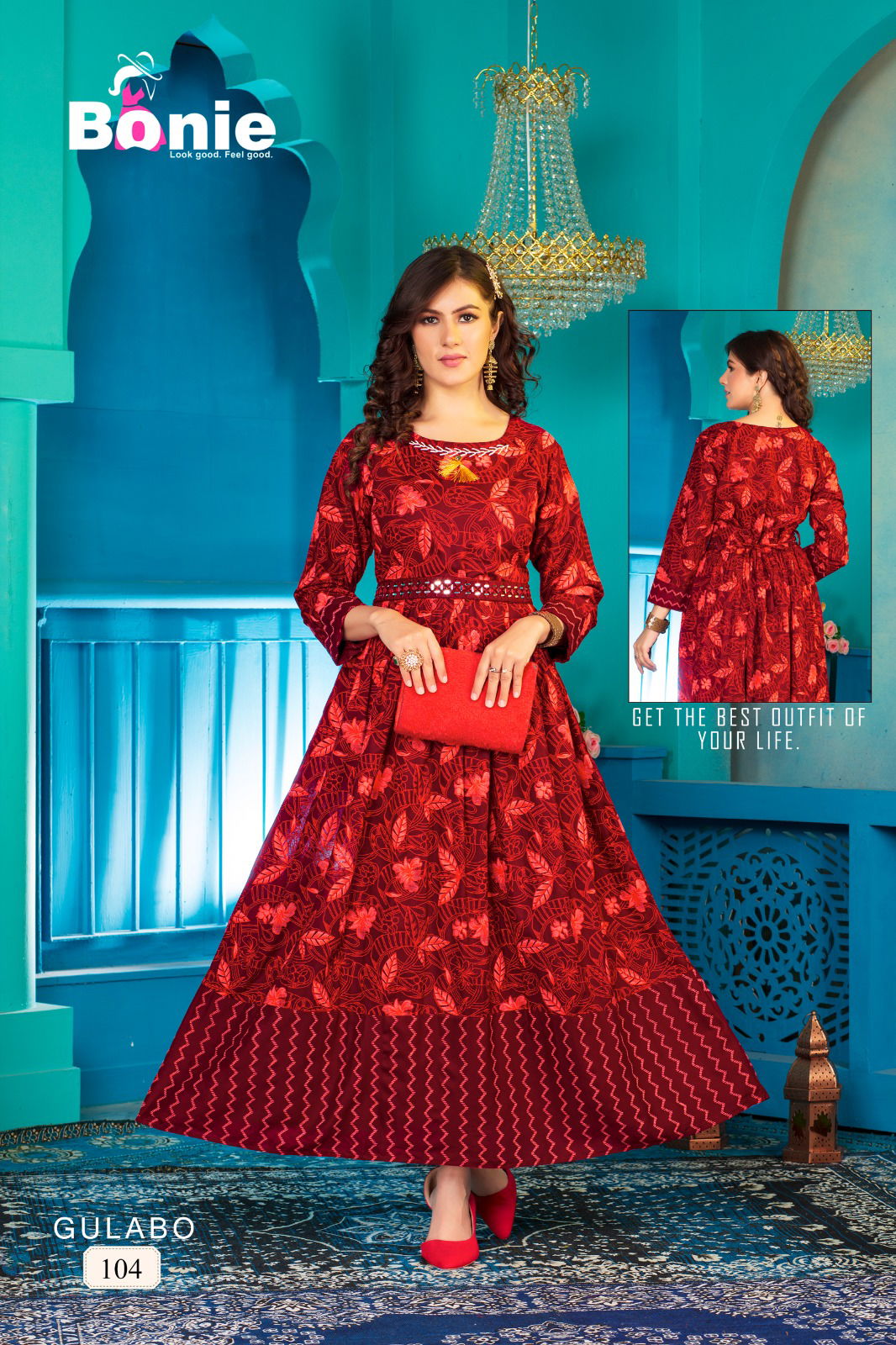 Gulabo By Bonie Printed Anarkali Kurtis Catalog